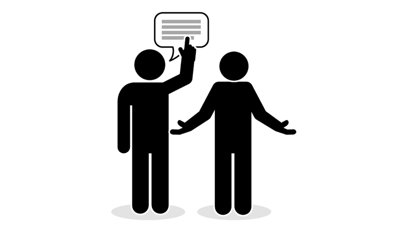 Veiledning til en person