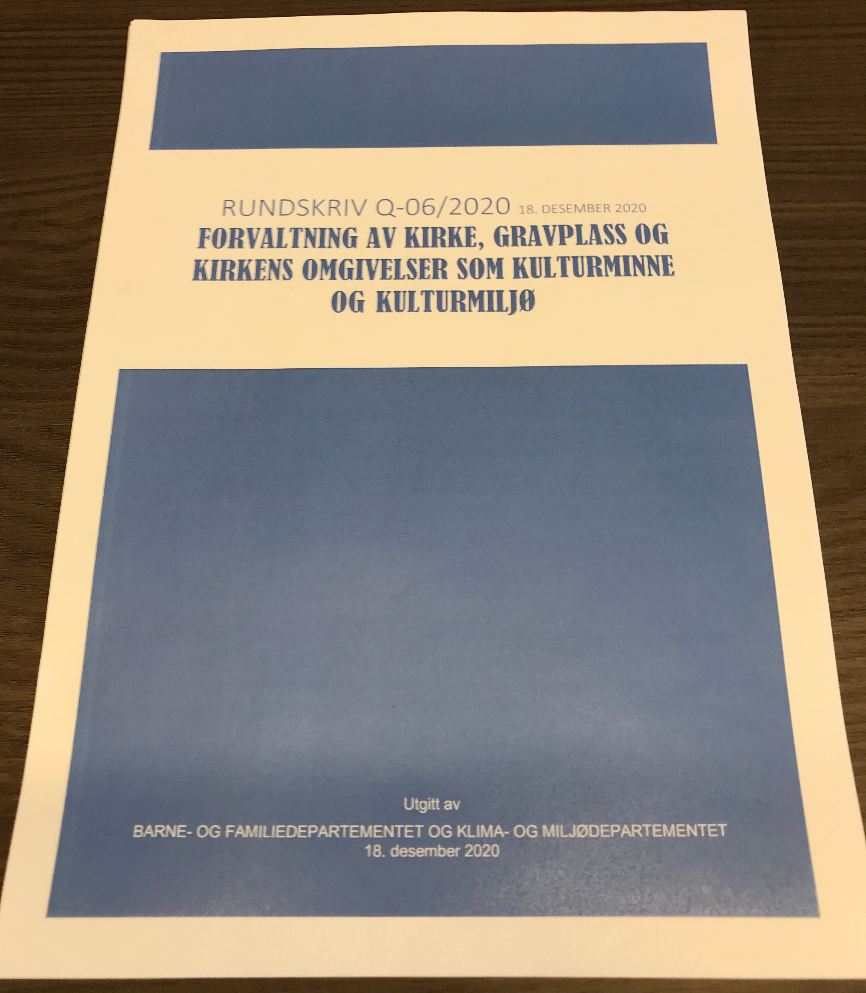 Forsidebilde av rundskrivet 